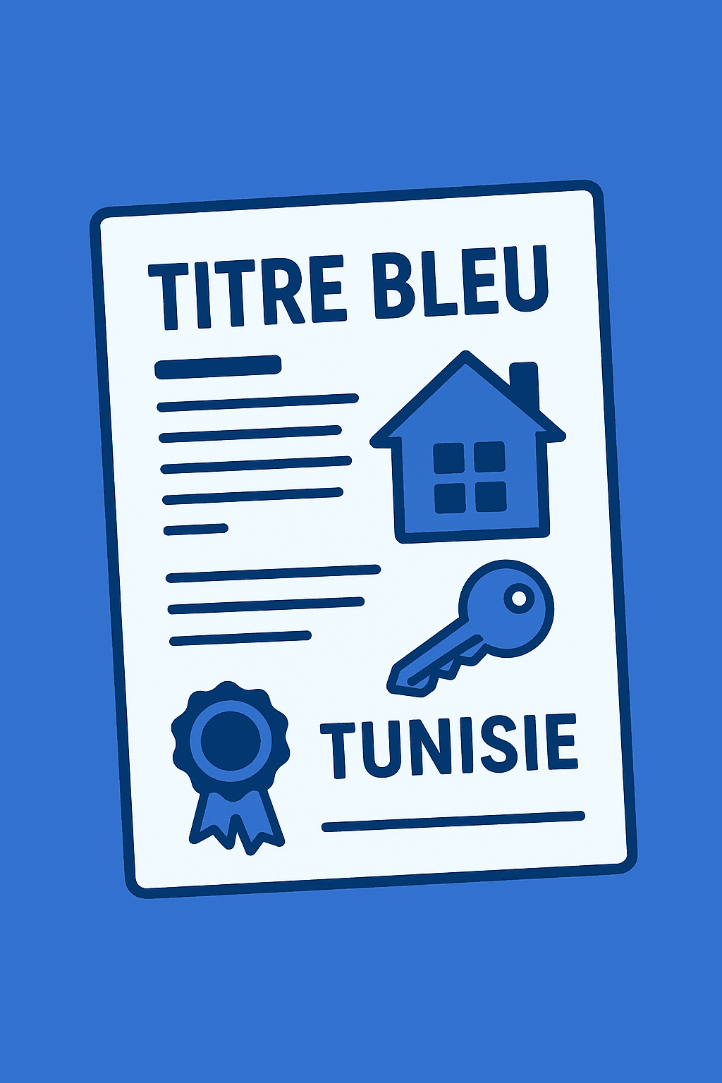 Image principale pour l'article: Titre Bleu en Tunisie : Tout ce qu’il faut savoir avant d’acheter un bien immobilier